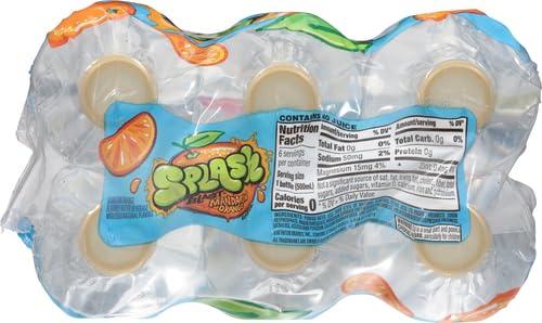 image:imageSPLASH REFRESHER Flavored Water Bottles Mandarin Orange Flavor 6Pack 169 Fl Oz Refreshing Flavored Bottled Water with Electrolytes Zero Sugar amp Zero CaloriesMandarin Orange