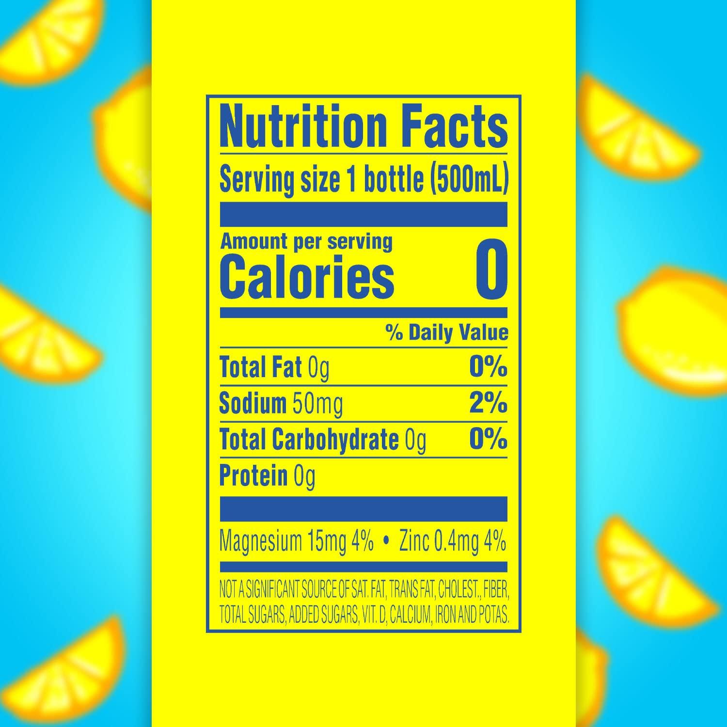 image:imageSPLASH REFRESHER Flavored Water Bottles Pineapple Mango Flavor 6Pack 169 Fl Oz Refreshing Flavored Bottled Water with Electrolytes Zero Sugar amp Zero CaloriesLemon