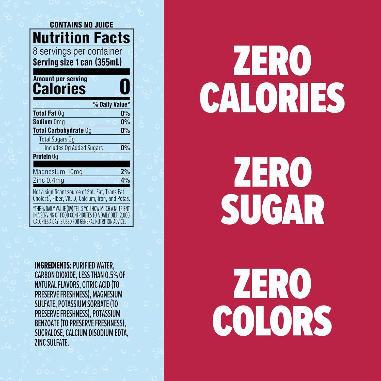 image:imageSPLASH REFRESHER Sparkling Water Rocket Freeze 8Pack 12 Fl Oz Cans Flavored Carbonated Seltzer Water with Electrolytes Zero Sugar amp Zero CaloriesBlack Cherry