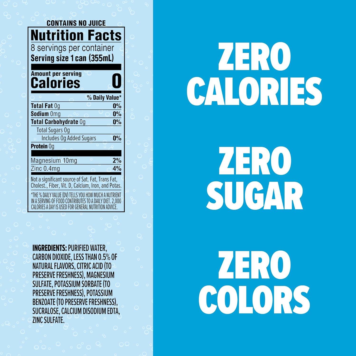 image:imageSPLASH REFRESHER Sparkling Water Rocket Freeze 8Pack 12 Fl Oz Cans Flavored Carbonated Seltzer Water with Electrolytes Zero Sugar amp Zero CaloriesRocket Freeze