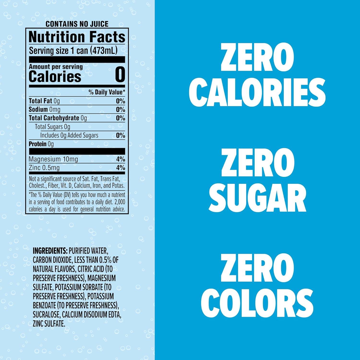 image:imageSPLASH REFRESHER Sparkling Water Rocket Freeze 8Pack 12 Fl Oz Cans Flavored Carbonated Seltzer Water with Electrolytes Zero Sugar amp Zero CaloriesRocket Freeze